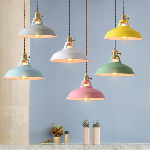 Retro  Industrial style Colorful lamp